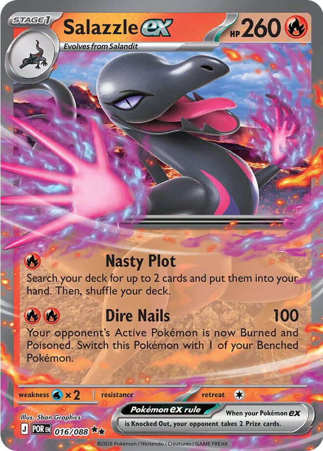 Salazzle ex (016/088) [Mega Evolution: Perfect Order] | Gamers Paradise