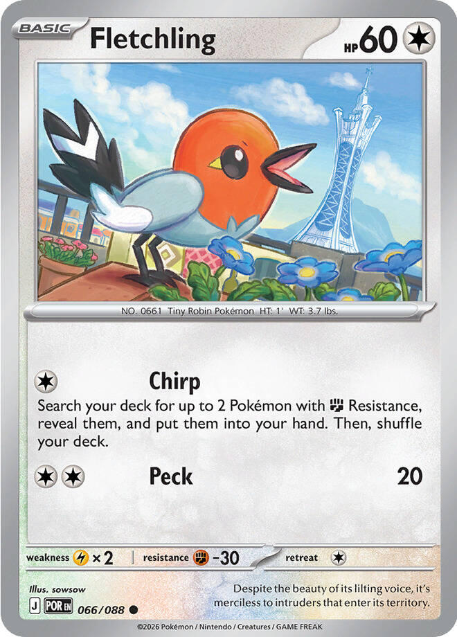 Fletchling (066/088) [Mega Evolution: Perfect Order] | Gamers Paradise