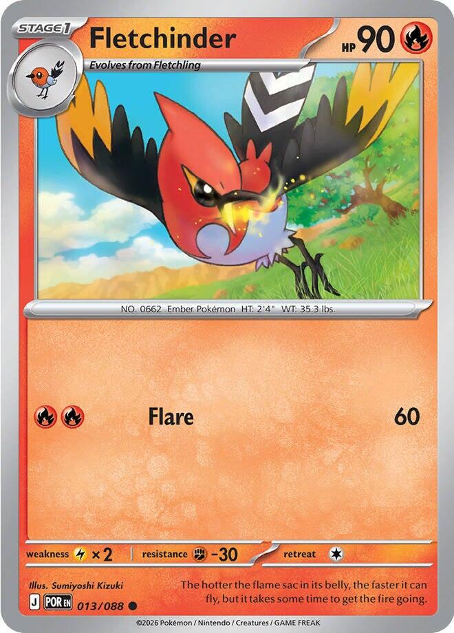 Fletchinder (013/088) [Mega Evolution: Perfect Order] | Gamers Paradise