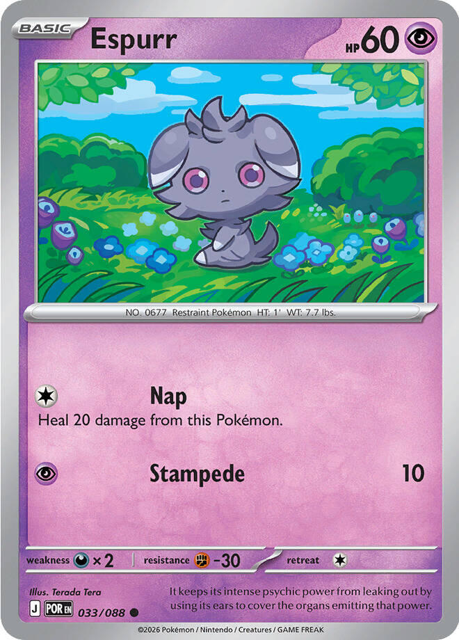 Espurr (033/088) [Mega Evolution: Perfect Order] | Gamers Paradise