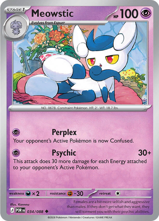 Meowstic (034/088) [Mega Evolution: Perfect Order] | Gamers Paradise