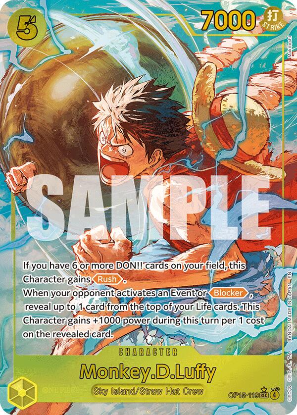 Monkey.D.Luffy (Alternate Art) [Adventure on Kami's Island] | Gamers Paradise