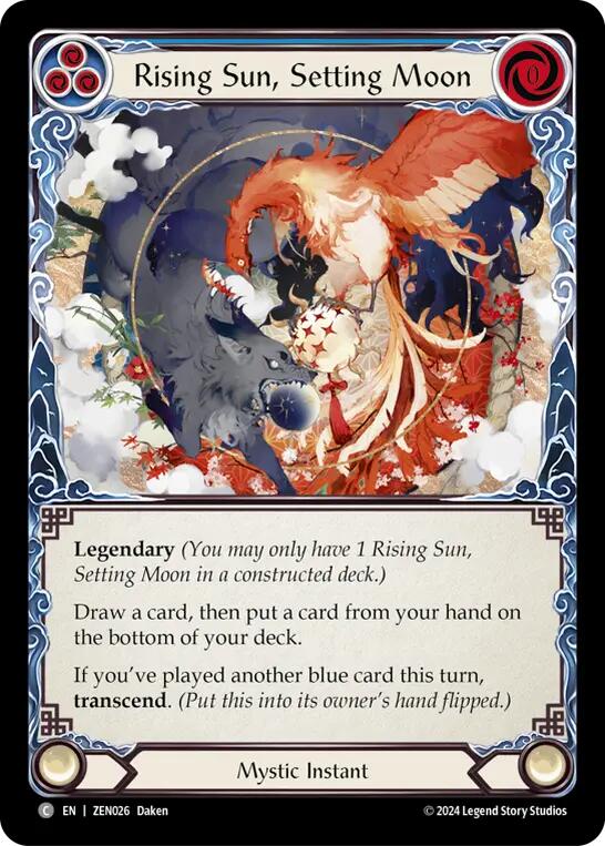 Rising Sun, Setting Moon // Inner Chi [ZEN026] (Part the Mistveil Zen Blitz Deck) | Gamers Paradise