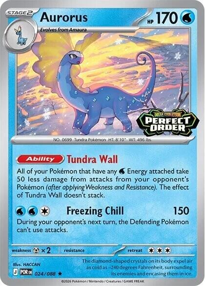 Aurorus (024/088) (Perfect Order Stamped) [Miscellaneous Cards] | Gamers Paradise