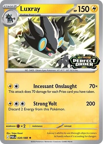 Luxray (028/088) (Perfect Order Stamped) [Miscellaneous Cards] | Gamers Paradise