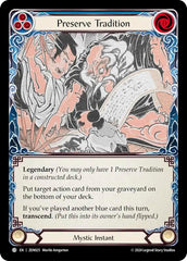Preserve Tradition // Inner Chi [ZEN025] (Part the Mistveil Zen Blitz Deck) | Gamers Paradise