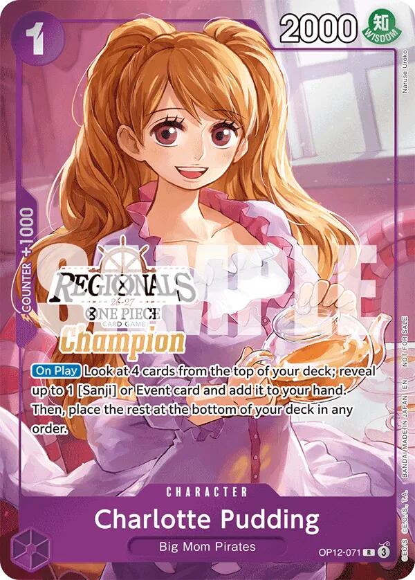 Charlotte Pudding (Regionals Champion Card Set 26-27) [One Piece Promotion Cards] | Gamers Paradise