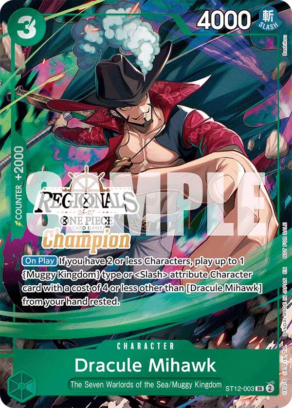 Dracule Mihawk (Regionals Champion Card Set 26-27) [One Piece Promotion Cards] | Gamers Paradise