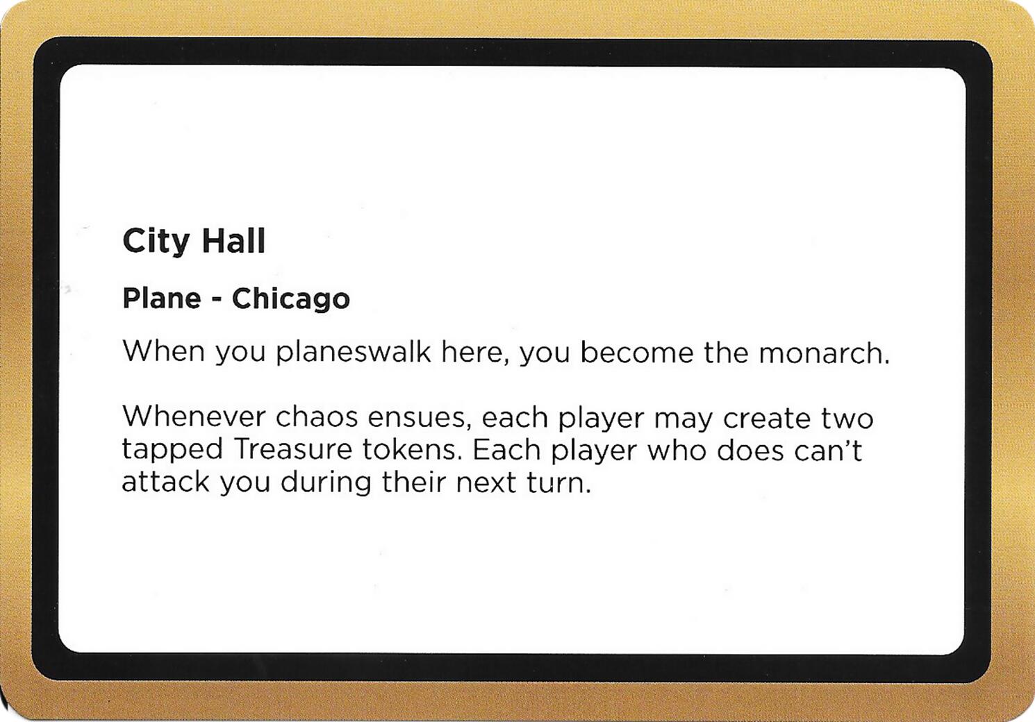 City Hall (Black Lotus Unknown Planechase) [Oversize Cards] | Gamers Paradise