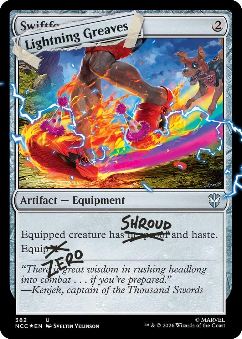 Lightning Greaves (382) (Pool Party Foil) [Secret Lair Drop Series] | Gamers Paradise