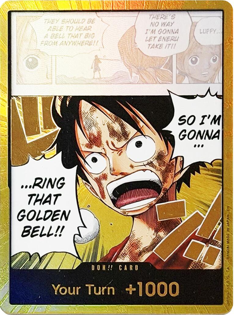 DON!! Card (Luffy) (Gold) [Adventure on Kami's Island] | Gamers Paradise