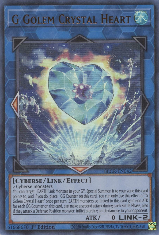 G Golem Crystal Heart [BLCR-EN042] Ultra Rare | Gamers Paradise