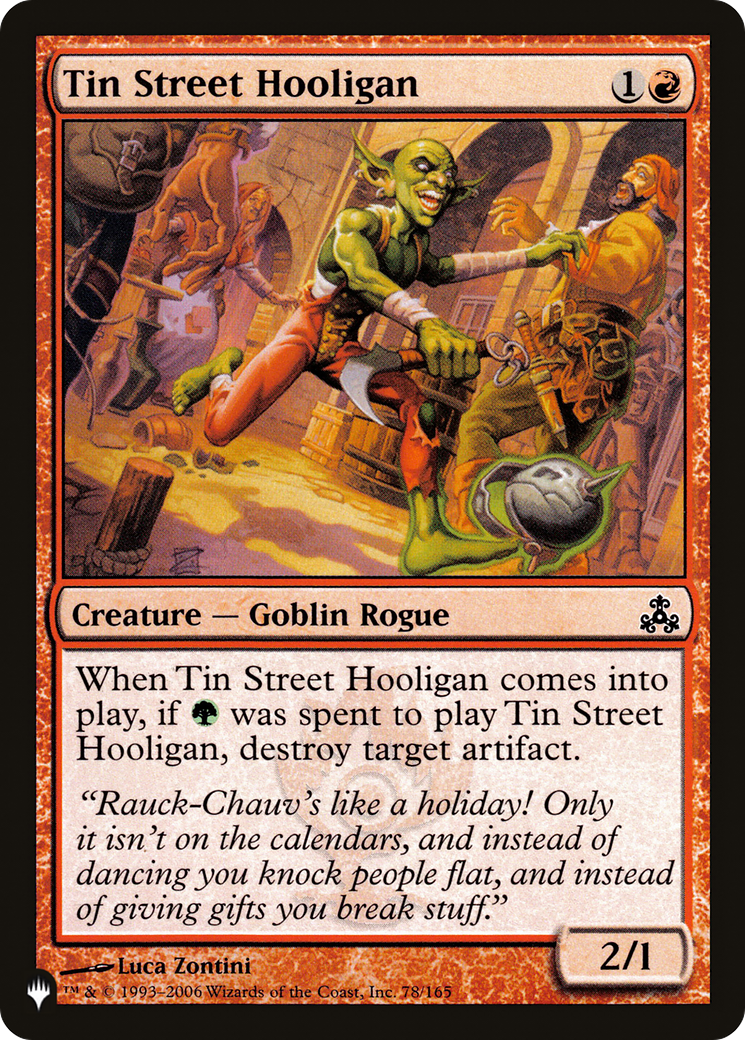 Tin Street Hooligan [The List Reprints] | Gamers Paradise