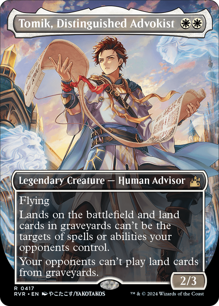 Tomik, Distinguished Advokist (Anime Borderless) [Ravnica Remastered] | Gamers Paradise