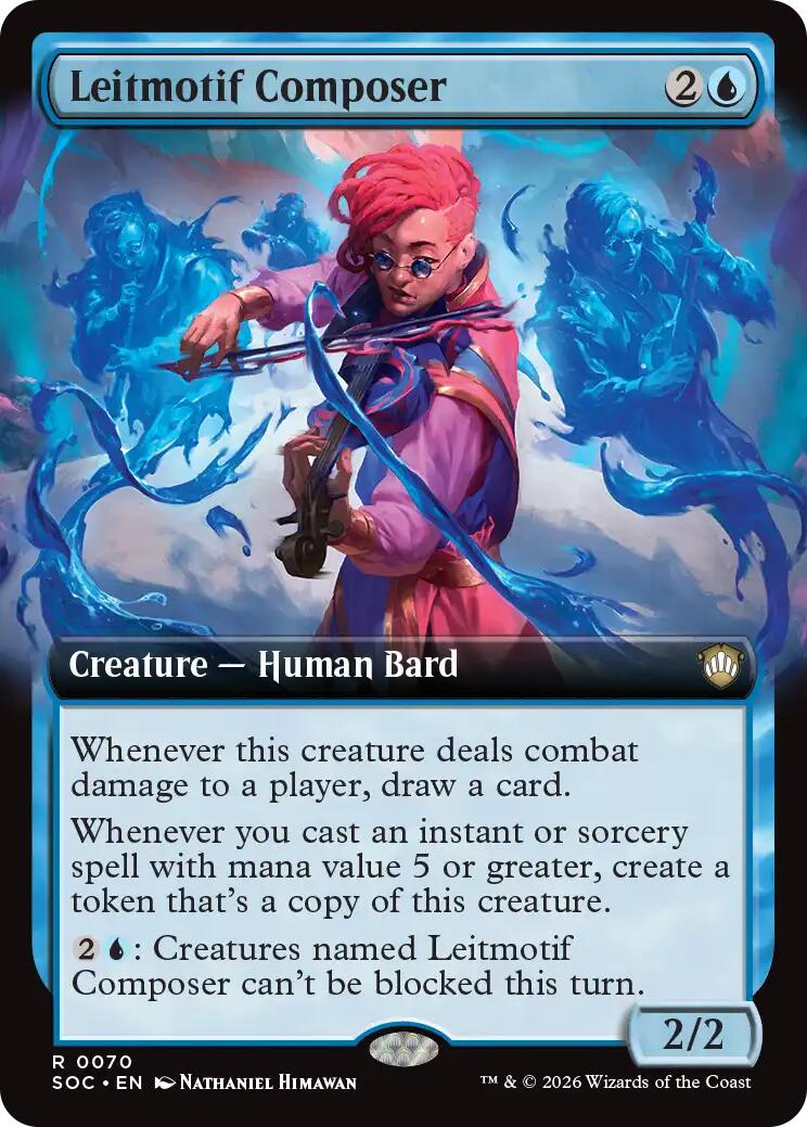 Leitmotif Composer (Extended Art) [Secrets of Strixhaven Commander] | Gamers Paradise