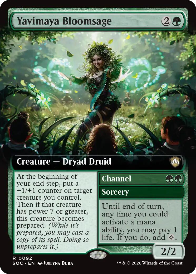 Yavimaya Bloomsage (Extended Art) [Secrets of Strixhaven Commander] | Gamers Paradise