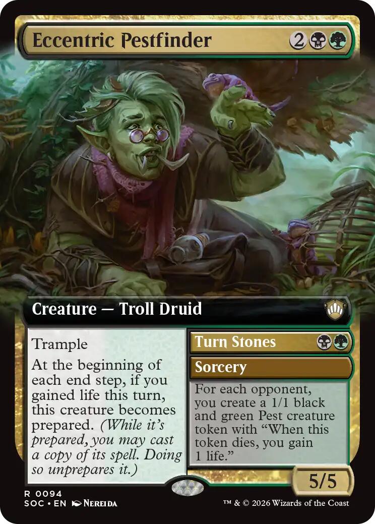 Eccentric Pestfinder (Extended Art) [Secrets of Strixhaven Commander] | Gamers Paradise