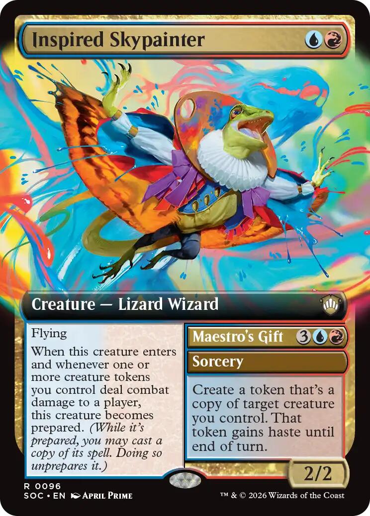 Inspired Skypainter (Extended Art) [Secrets of Strixhaven Commander] | Gamers Paradise