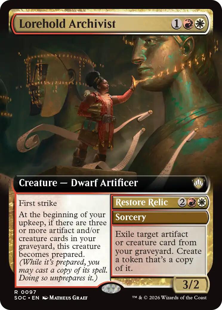 Lorehold Archivist (Extended Art) [Secrets of Strixhaven Commander] | Gamers Paradise