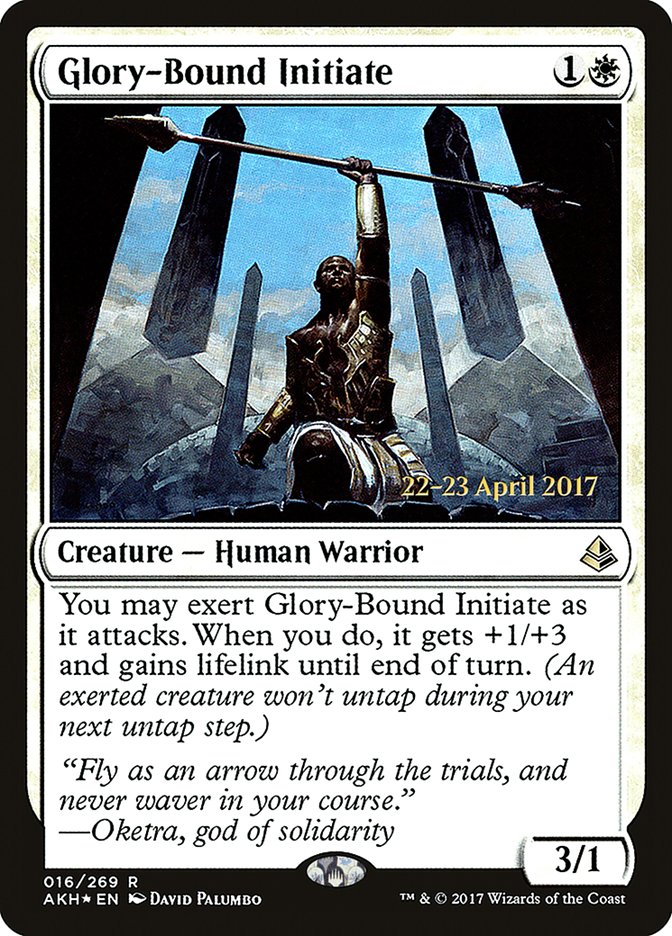 Glory-Bound Initiate [Amonkhet Prerelease Promos] | Gamers Paradise