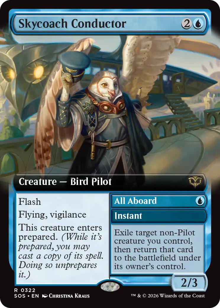 Skycoach Conductor (Extended Art) [Secrets of Strixhaven] | Gamers Paradise