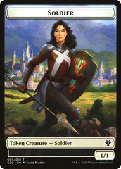 Human Soldier (005) // Drake Double-Sided Token [Commander 2020 Tokens] | Gamers Paradise