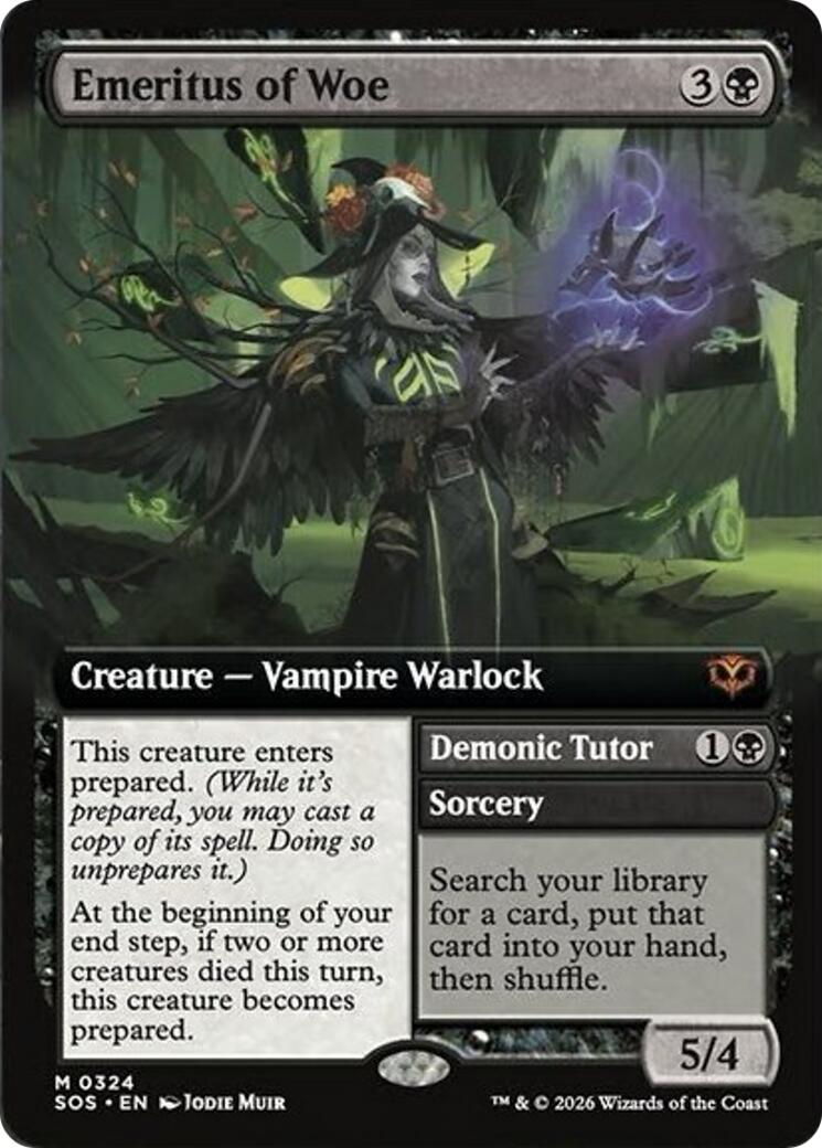 Emeritus of Woe (Extended Art) [Secrets of Strixhaven] | Gamers Paradise
