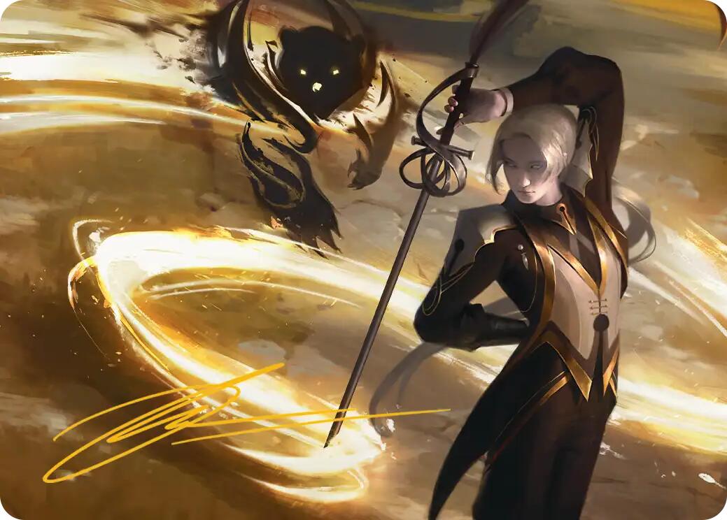 Rapier Wit Art Card (Gold-Stamped Signature) [Secrets of Strixhaven Art Series] | Gamers Paradise