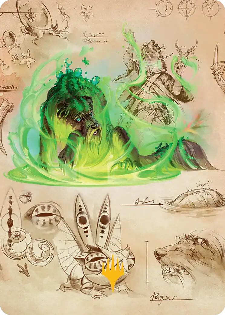 Germination Practicum Art Card (Gold-Stamped Planeswalker Symbol) [Secrets of Strixhaven Art Series] | Gamers Paradise