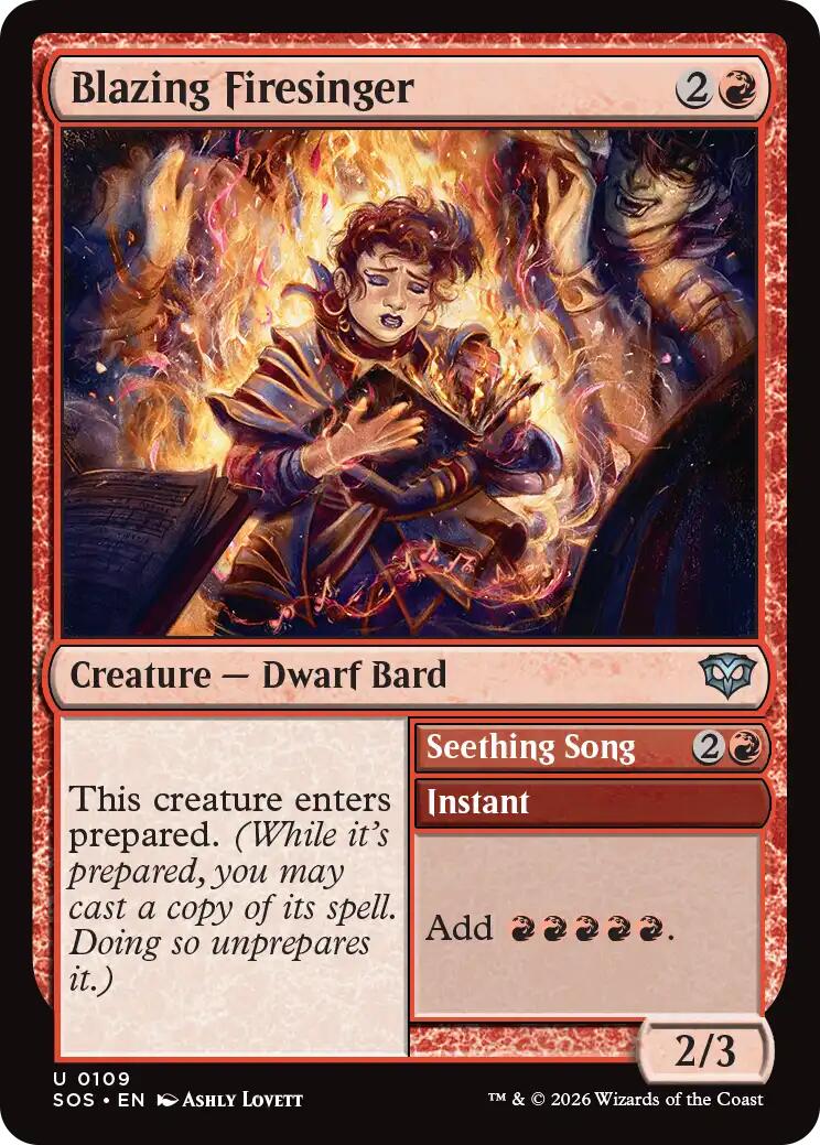 Blazing Firesinger [Secrets of Strixhaven] | Gamers Paradise