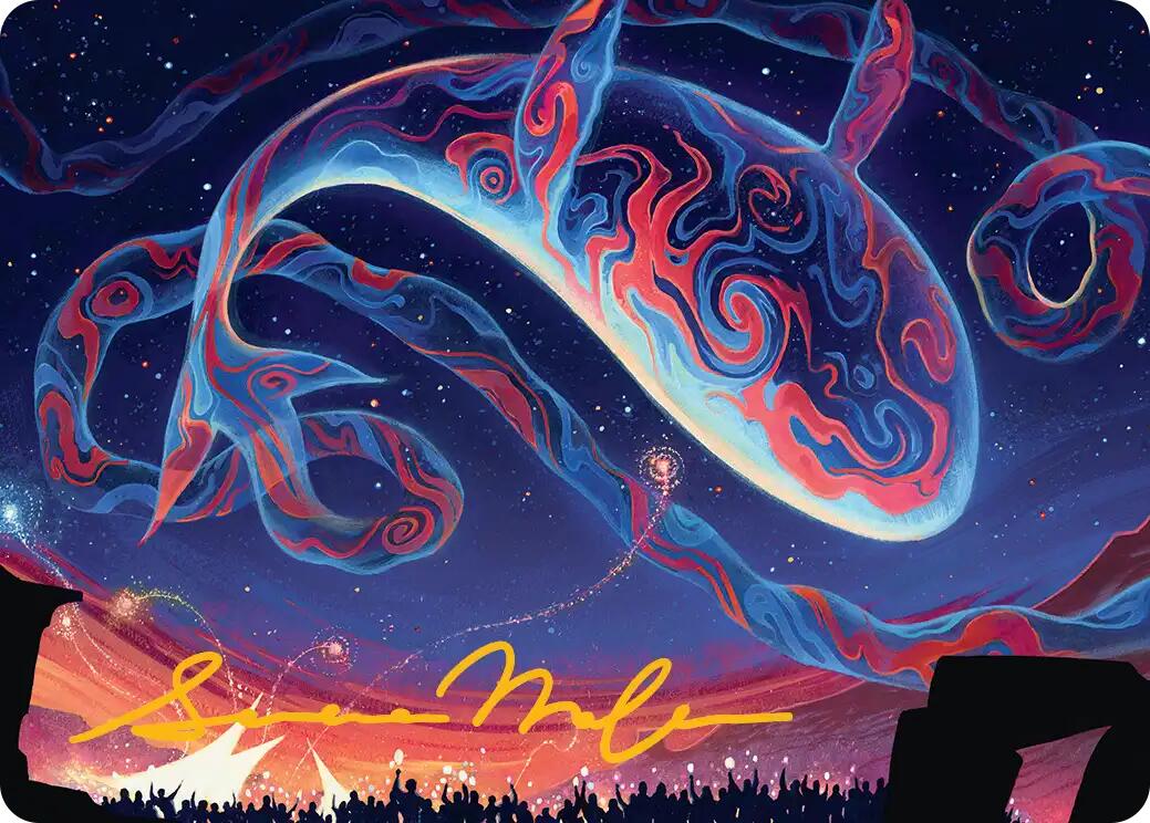 Spectacular Skywhale Art Card (Gold-Stamped Signature) [Secrets of Strixhaven Art Series] | Gamers Paradise