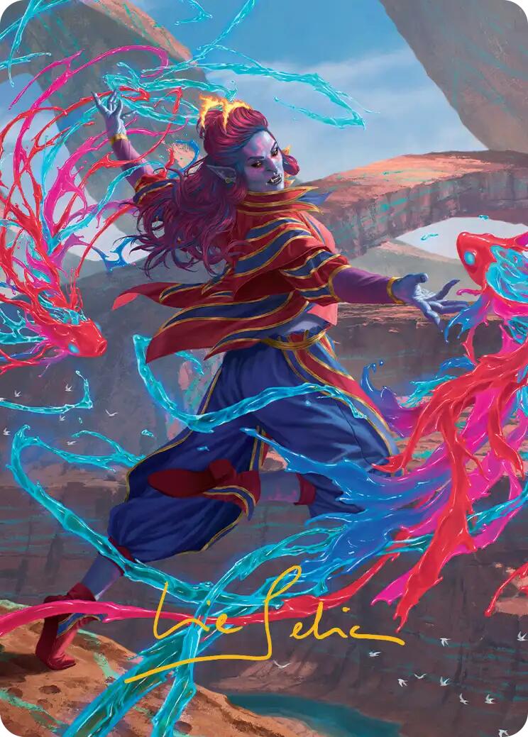 Rootha, Mastering the Moment Art Card (Gold-Stamped Signature) [Secrets of Strixhaven Art Series] | Gamers Paradise