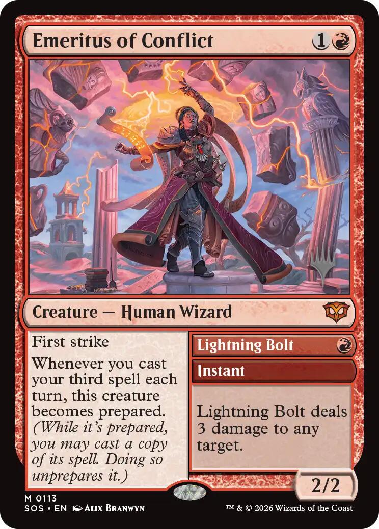Emeritus of Conflict [Secrets of Strixhaven Promos] | Gamers Paradise