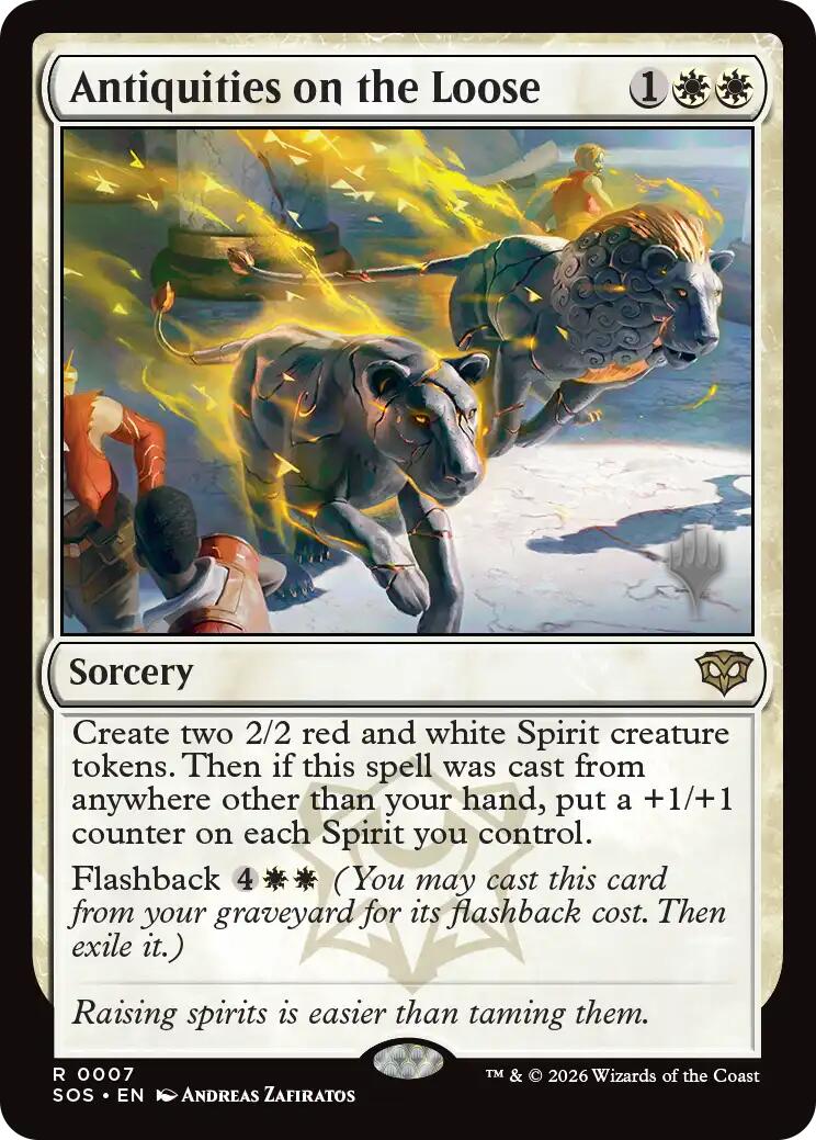 Antiquities on the Loose [Secrets of Strixhaven Promos] | Gamers Paradise