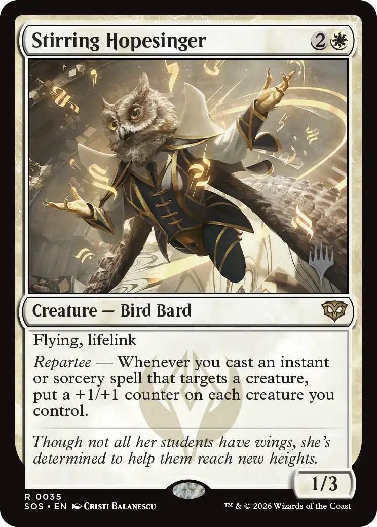 Stirring Hopesinger [Secrets of Strixhaven Promos] | Gamers Paradise