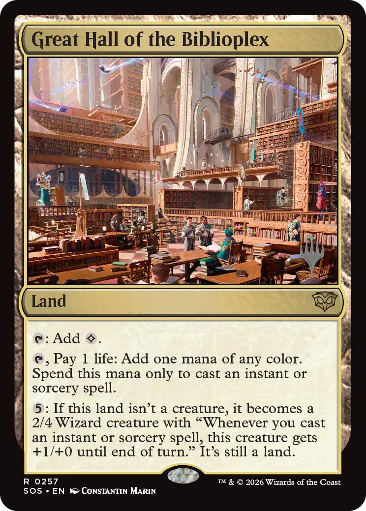 Great Hall of the Biblioplex [Secrets of Strixhaven Promos] | Gamers Paradise