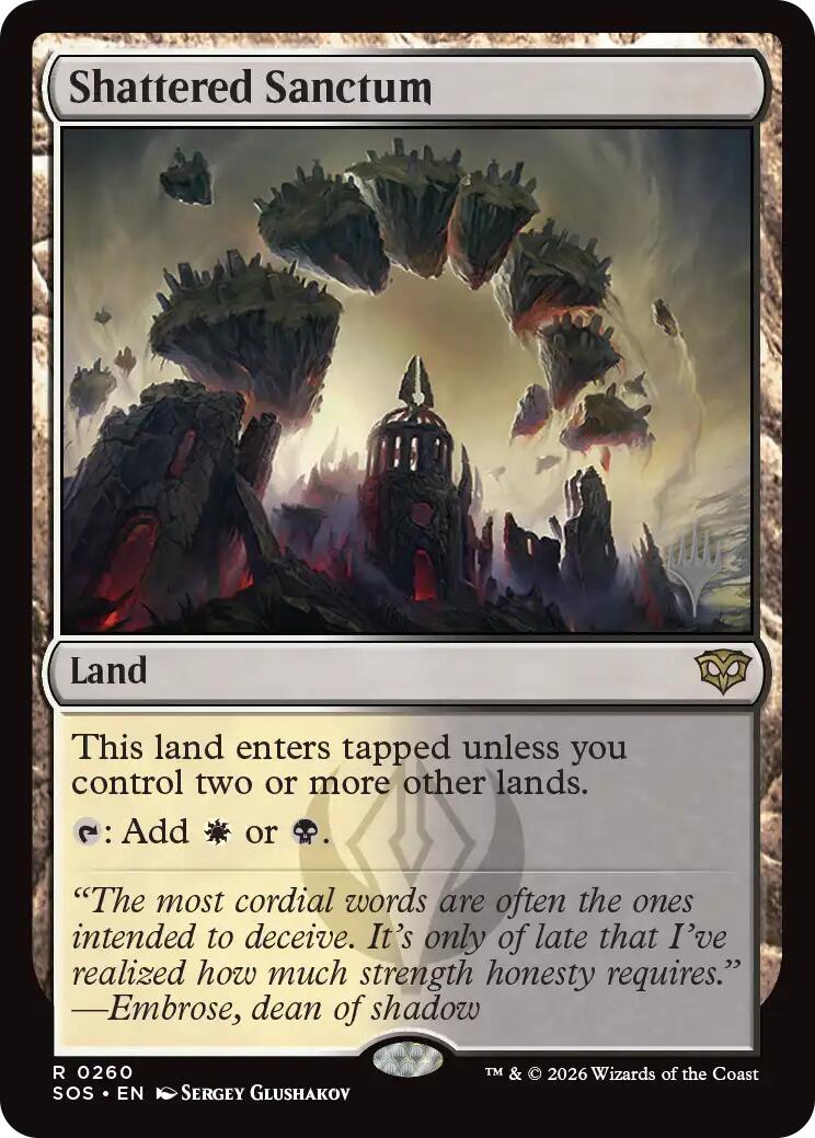 Shattered Sanctum [Secrets of Strixhaven Promos] | Gamers Paradise