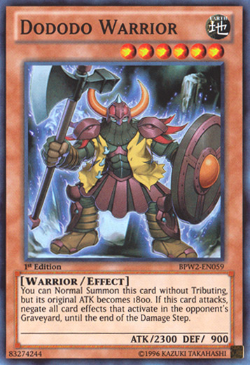 Dododo Warrior [BPW2-EN059] Super Rare | Gamers Paradise