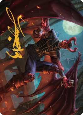 Raphael, Fiendish Savior Art Card (40) (Gold-Stamped Signature) [Commander Legends: Battle for Baldur's Gate Art Series] | Gamers Paradise