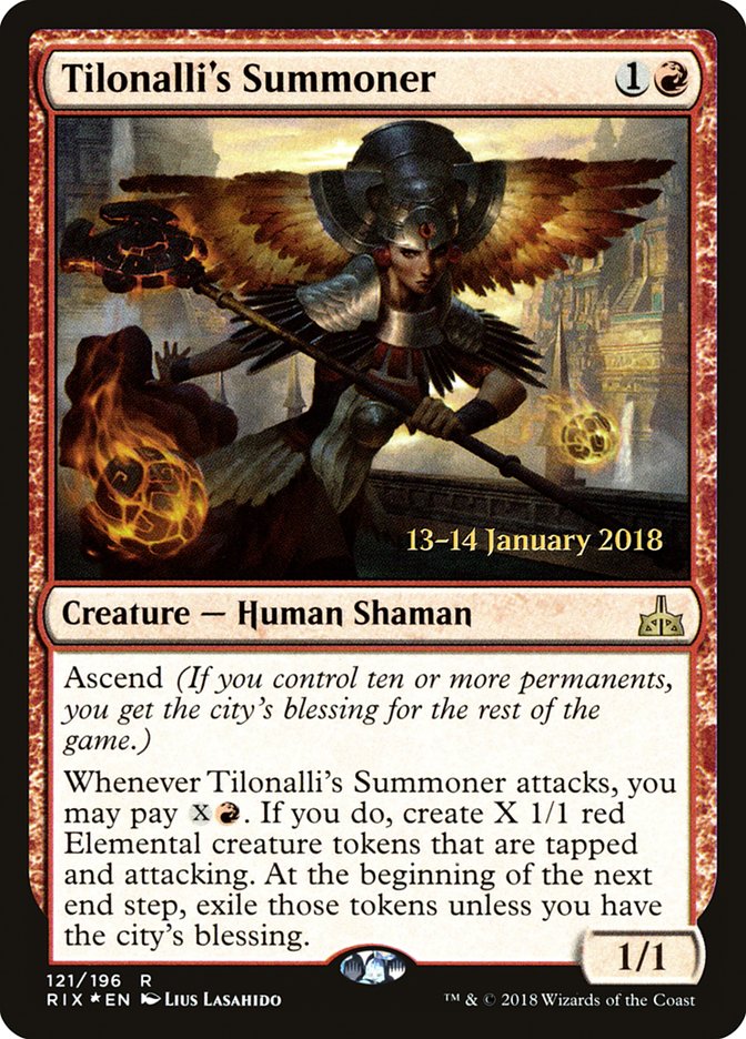 Tilonalli's Summoner [Rivals of Ixalan Prerelease Promos] | Gamers Paradise
