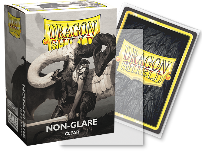 Dragon Shield: Standard 100ct Sleeves - Clear (Non-Glare Matte) | Gamers Paradise