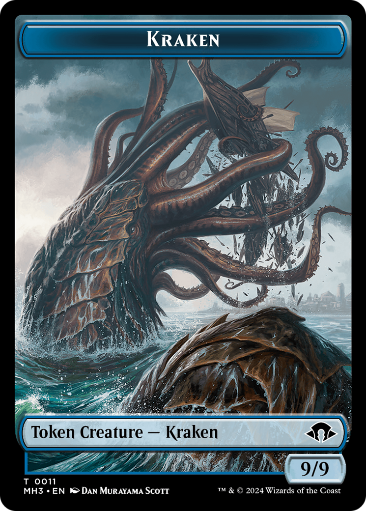 Kraken // Energy Reserve Double-Sided Token [Modern Horizons 3 Tokens] | Gamers Paradise