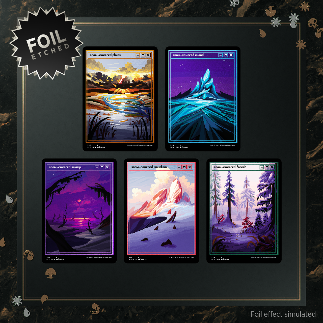 Secret Lair: Drop Series - PixelSnowLands.jpg (Foil Etched Edition) | Gamers Paradise