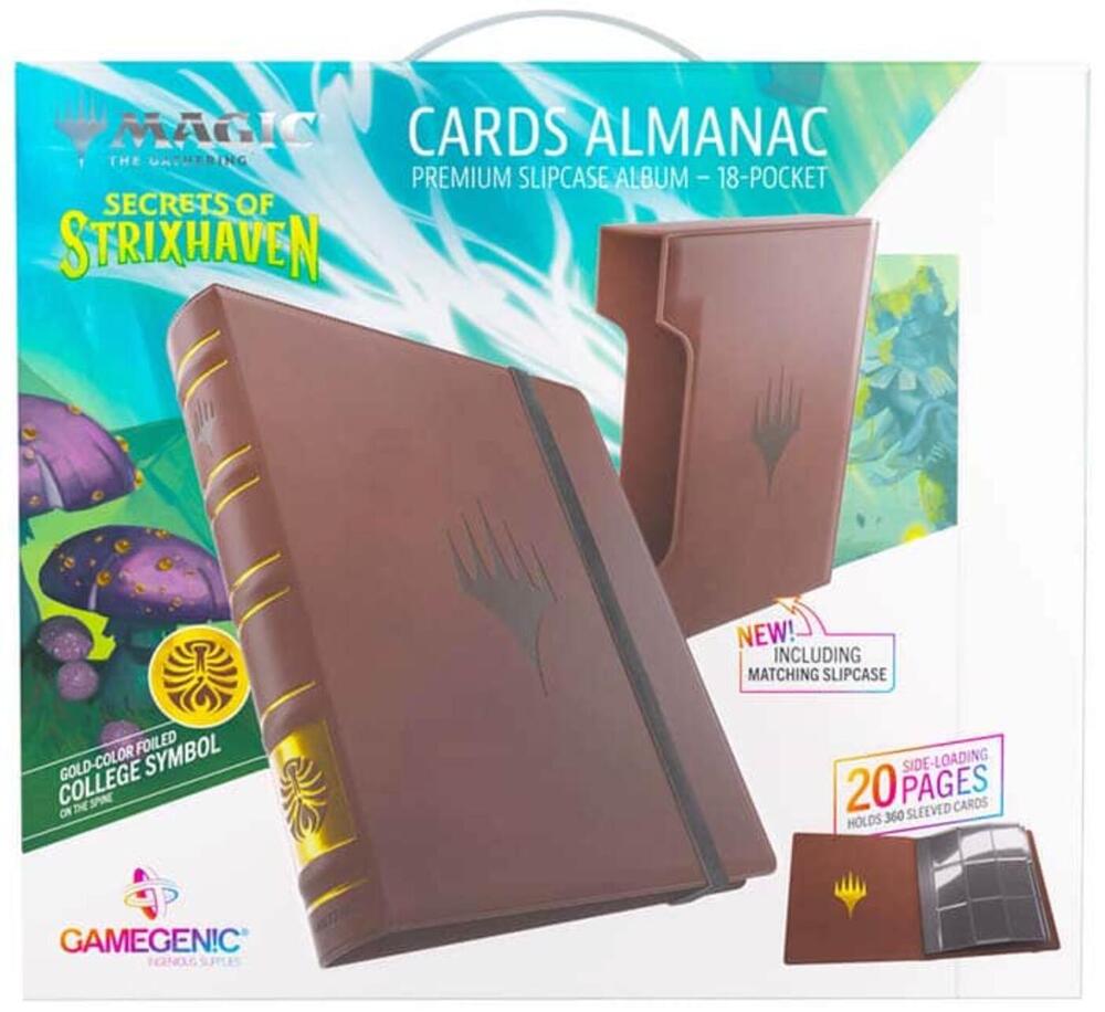 Magic: The Gathering | Secrets of Strixhaven Cards Almanac Slipcase Album 18-Pocket - Witherbloom | Gamers Paradise