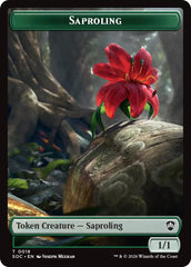 Saproling // Pest (0023) Double-Sided Token [Secrets of Strixhaven Commander Tokens] | Gamers Paradise