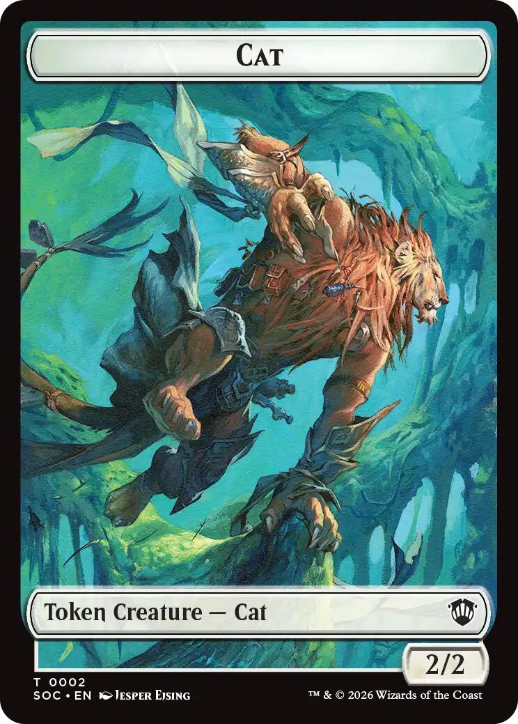 Cat // Inkling (0022) Double-Sided Token [Secrets of Strixhaven Commander Tokens] | Gamers Paradise