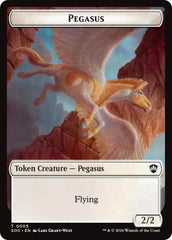 Pegasus // Inkling (0022) Double-Sided Token [Secrets of Strixhaven Commander Tokens] | Gamers Paradise