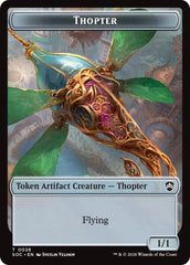 Thopter // Fractal (0004) Double-Sided Token [Secrets of Strixhaven Commander Tokens] | Gamers Paradise