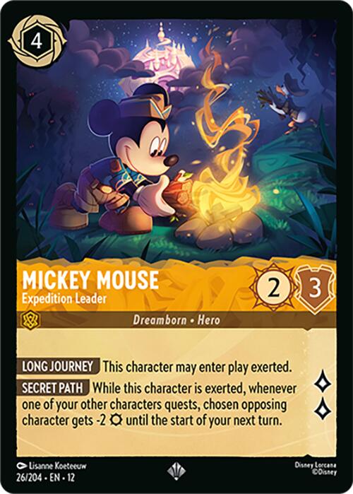 Mickey Mouse - Expedition Leader (26/204) [Wilds Unknown] | Gamers Paradise