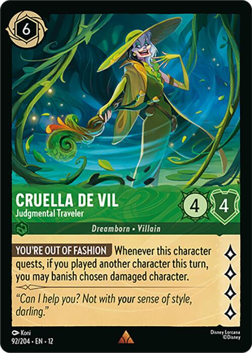 Cruella De Vil - Judgmental Traveler (92/204) [Wilds Unknown] | Gamers Paradise